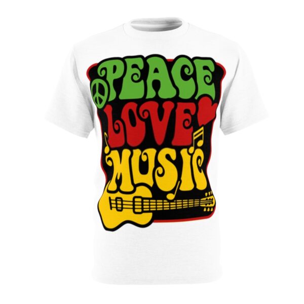 T-shirt Peace Love Music