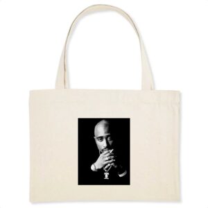 Shopping bag Coton Bio Tupac Shakur