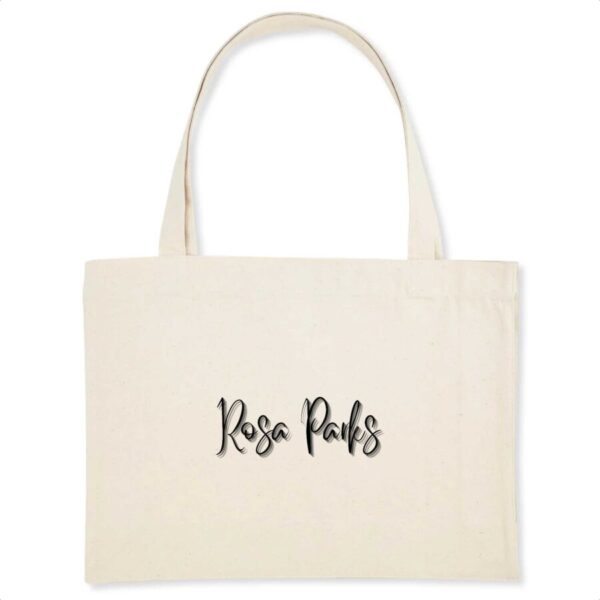 Shopping bag Coton Bio Rosa Parks Signature