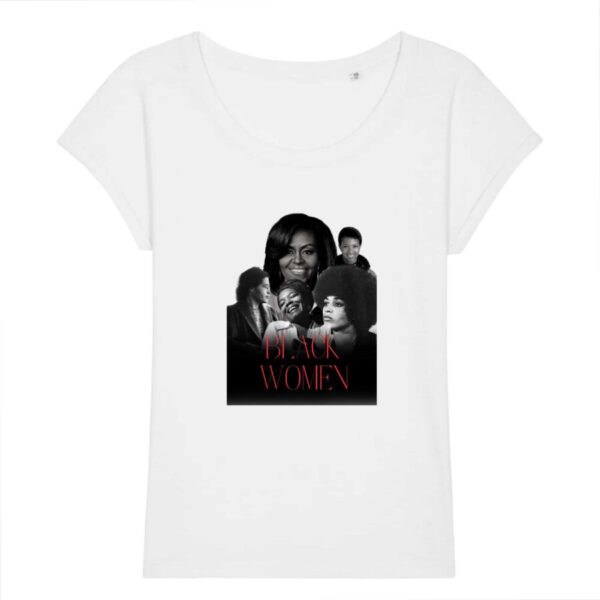 T-shirt Slub Femme Black Women