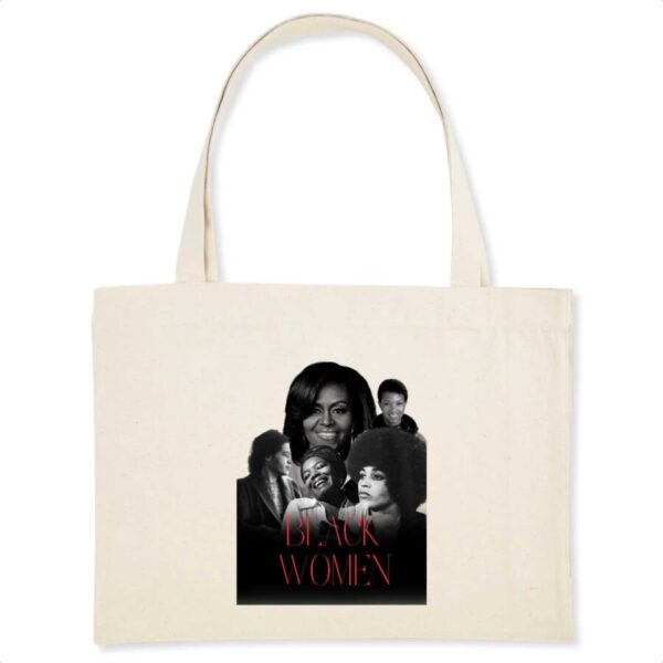 Shopping bag Coton Bio Black Women