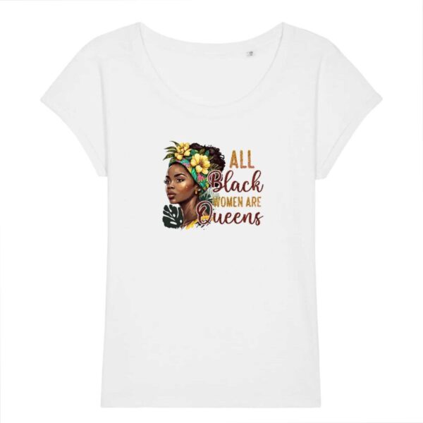 T-shirt Slub Les Femmes Noires sont des Reines