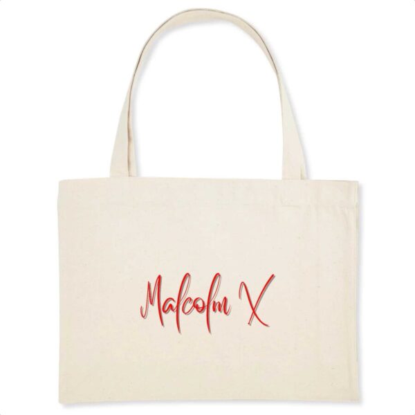 Shopping bag Coton Bio Malcolm X Signature