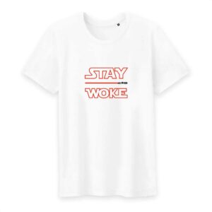 T-shirt Homme Col rond 100% Coton BIO Stay Woke