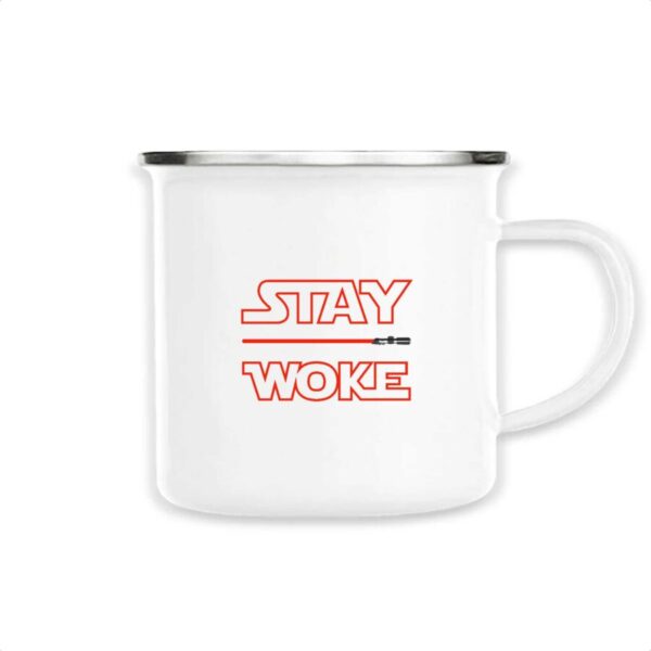 Mug émaillé Stay Woke