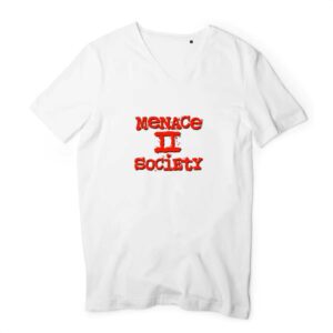 T-shirt Homme Col V 100% Coton BIO Menace 2 Society