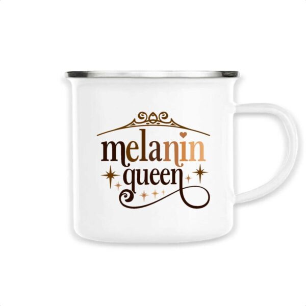 Mug émaillé Melanin Queen and Stars