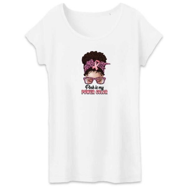 T-shirt Femme 100% Coton BIO Pink Power TW