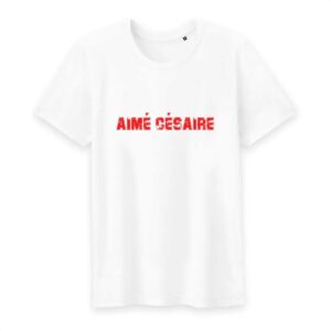 T-shirt Homme Col rond 100% Coton BIO Aimé Césaire