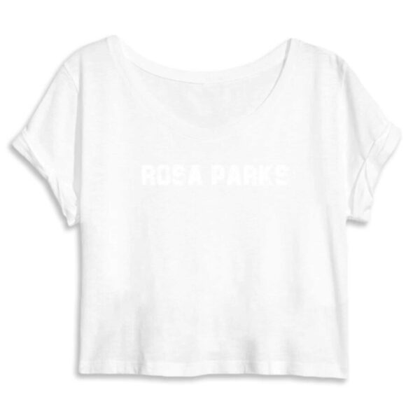 Crop Top Femme 100% Coton BIO Rosa Parks