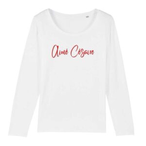 T-shirt Femme manches longues Aimé Césaire Signature