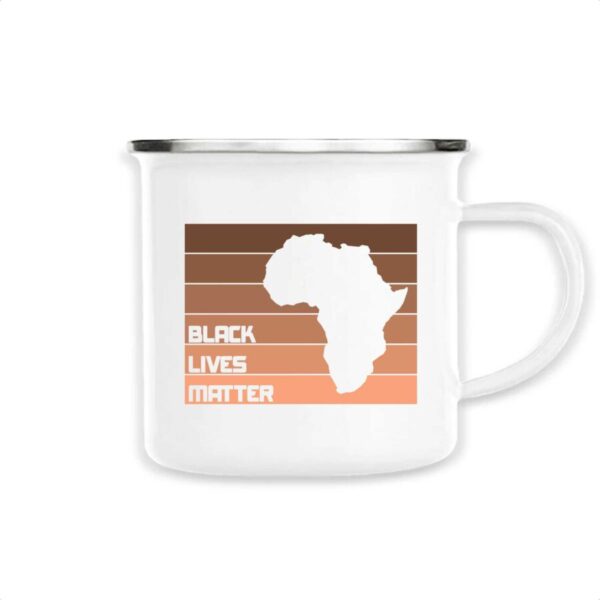 Mug émaillé Black Lives Matter Africa