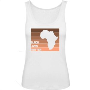 Débardeur Femme 100% Coton BIO Black Lives Matter Africa