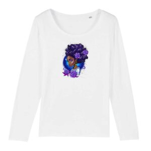 T-shirt Femme manches longues Violette