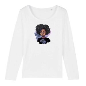 T-shirt Femme manches longues Super Black Girl