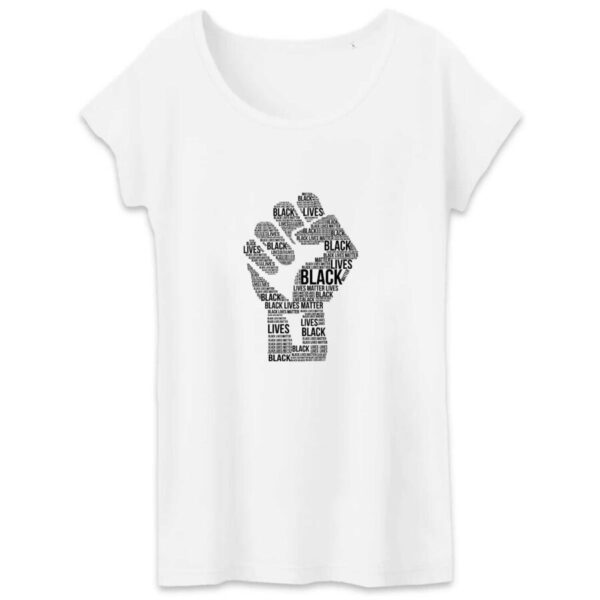 T-shirt Femme 100% Coton Bio Poing BLM TW