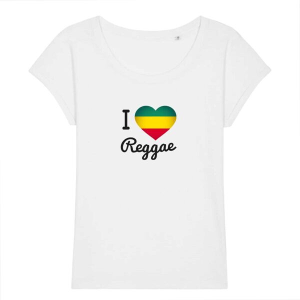 T-shirt Slub I Love Reggae