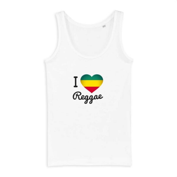 Débardeur Femme 100% Coton BIO I Love Reggae Dreamer