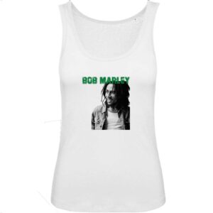 Débardeur Femme 100% Coton BIO Bob Marley Green