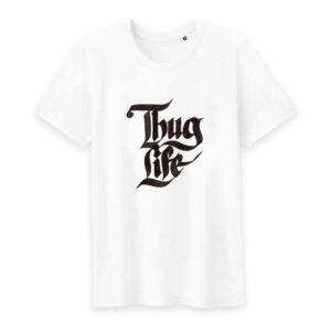 T-shirt Homme Col rond 100% Coton Bio Thug Life Graph