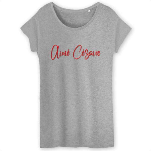 T-shirt Femme 100% Coton Bio Aimé Césaire Signature TW