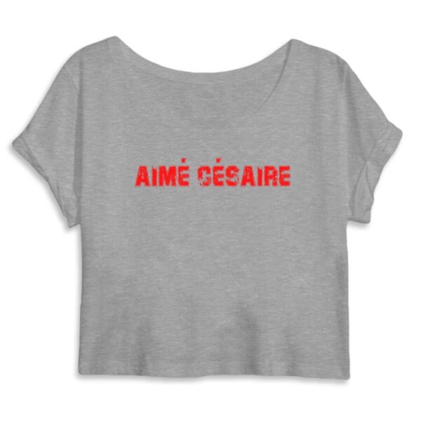 Crop Top Femme 100% Coton BIO Aimé Césaire