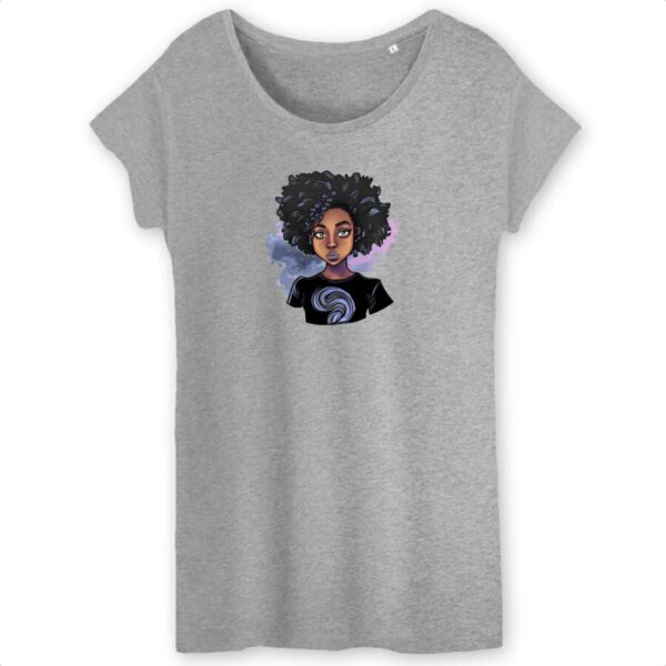 T-shirt Femme 100% Coton BIO Super Black Girl TW