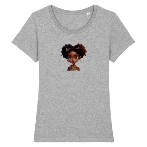 T-shirt Femme 100% Coton BIO Petite Fille Black Expresser