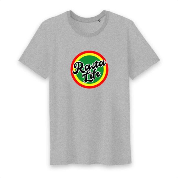 T-shirt Homme Col rond 100% Coton BIO Rasta Life