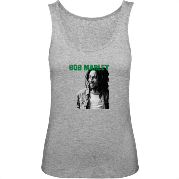 Débardeur Femme 100% Coton BIO Bob Marley Green
