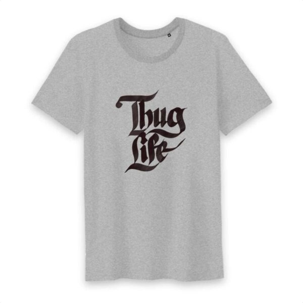 T-shirt Homme Col rond 100% Coton Bio Thug Life Graph