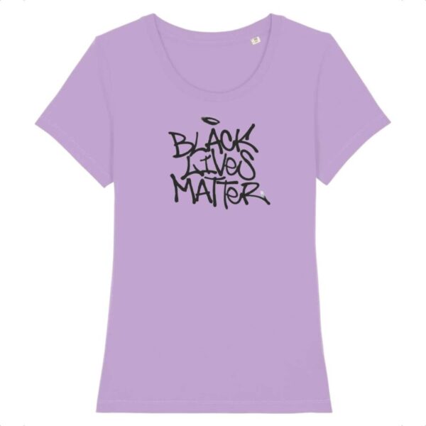 T-shirt Femme 100% Coton BIO Black Lives Matter Tag