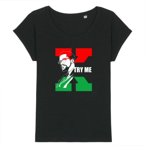 T-shirt Slub Femme Malcolm X Try