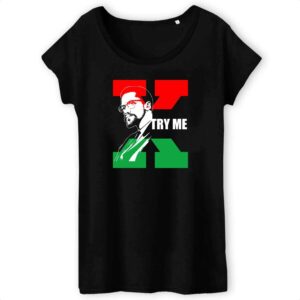 T-shirt Femme 100% Coton Bio Malcolm X Try TW