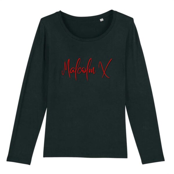 T-shirt Femme manches longues Malcolm X Signature