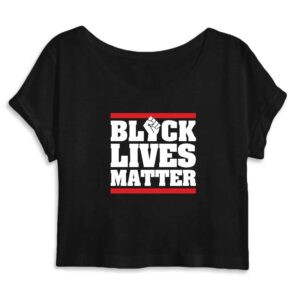Crop Top Femme 100% Coton BIO Black Lives Matter Classique