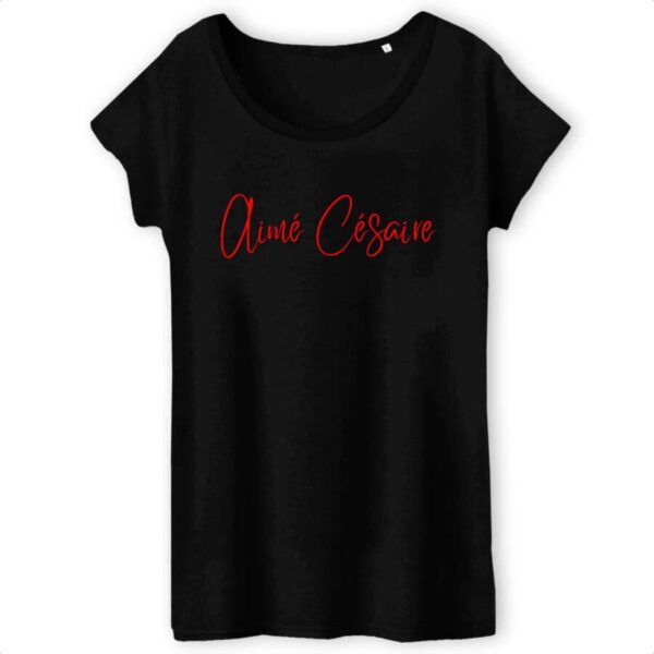 T-shirt Femme 100% Coton Bio Aimé Césaire Signature TW
