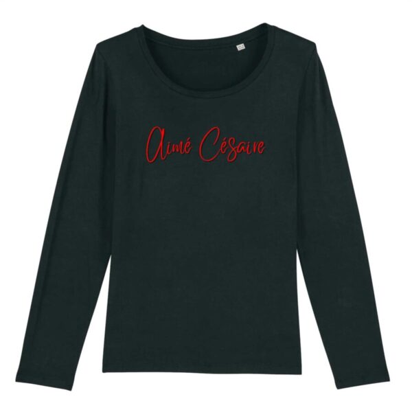 T-shirt Femme manches longues Aimé Césaire Signature