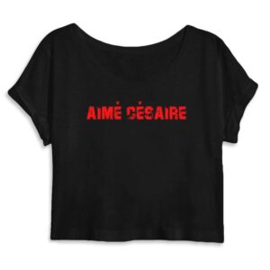 Crop Top Femme 100% Coton BIO Aimé Césaire