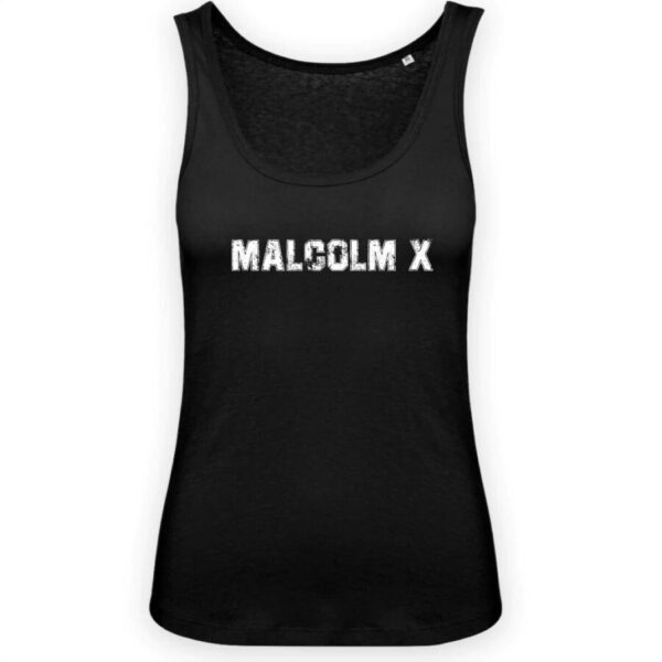Débardeur Femme 100% Coton BIO Malcolm X