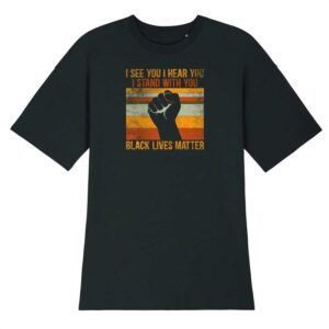 Robe T-shirt Femme 100% Coton BIO Black Lives Matter I Stand