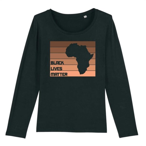 T-shirt Femme manches longues Black Lives Matter Africa