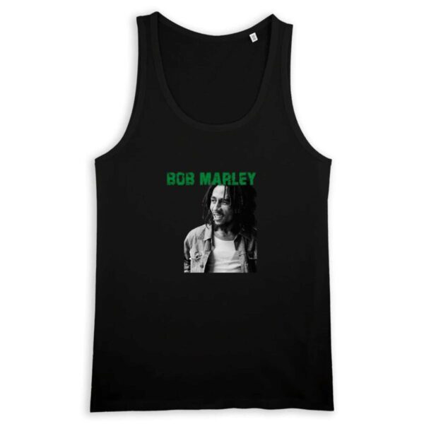 Débardeur Homme 100% Coton BIO Bob Marley Green runs