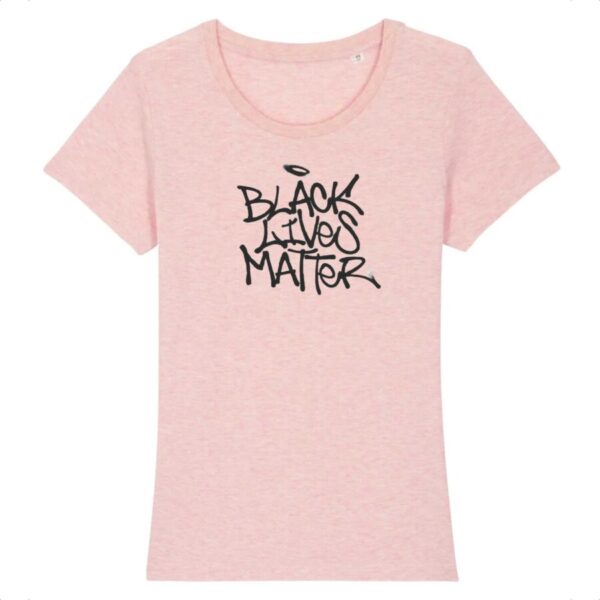 T-shirt Femme 100% Coton BIO Black Lives Matter Tag
