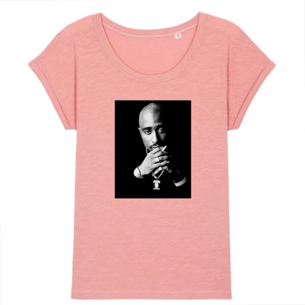 T-shirt Slub Femme Tupac Shakur