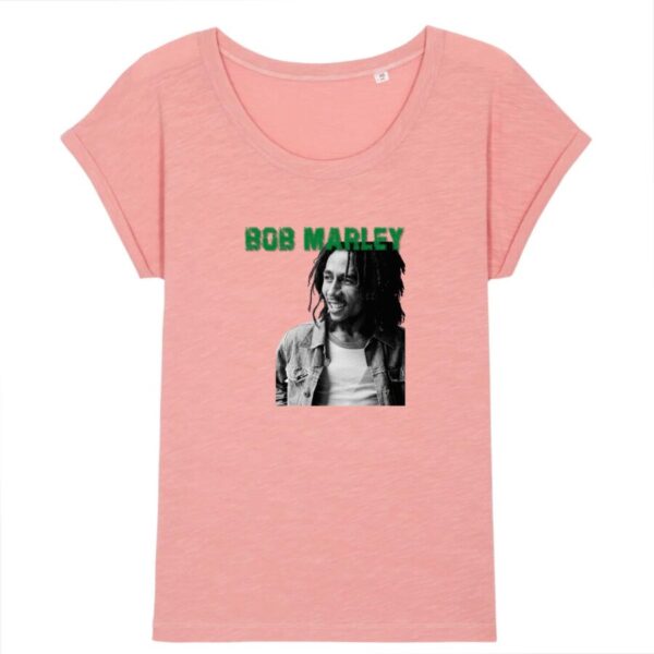 T-shirt Slub Bob Marley Green