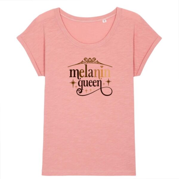 T-shirt Slub Melanin Queen and Stars