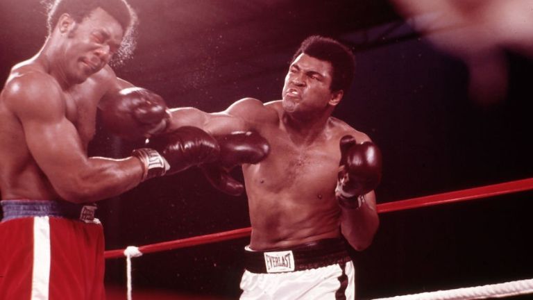 Mohamed Ali contre Foreman rumble to the Jungle maroons.black