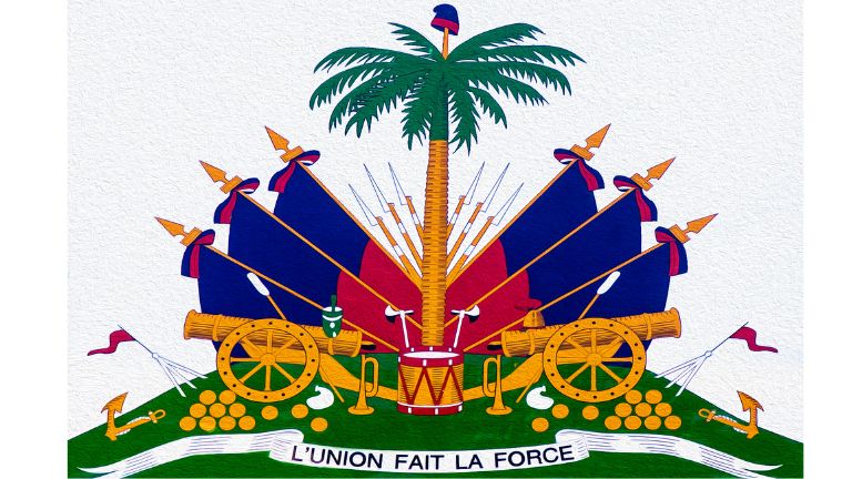 drapeau d'Haïti : Symbole nationale- plage paradisiaque - maroons.black