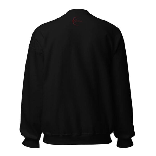 unisex crew neck sweatshirt black back 66265f7788b84